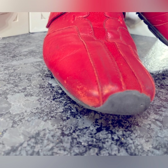 Paul Green Munchen red leather loafers - Picture 8 of 9